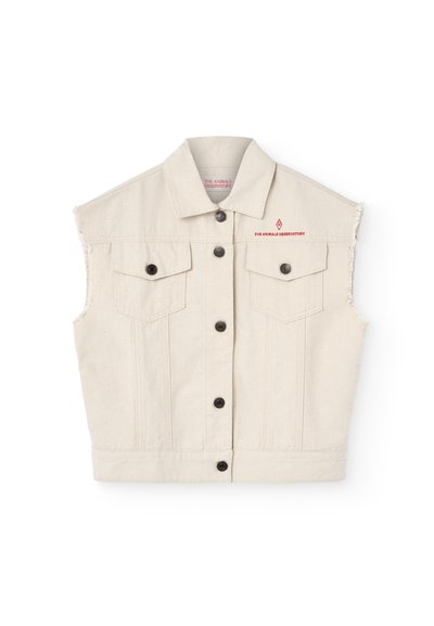 THE ANIMALS OBSERVATORY UNISEX - Waistcoat - raw white