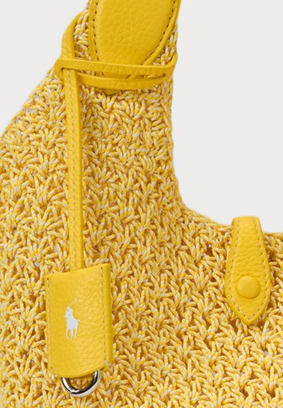 Polo Ralph Lauren POLO PLAY CORD TOTE - Maisiņveida soma - canary yellow/optic white