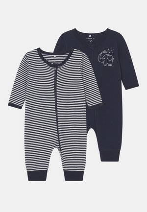 NBNNIGHTSUIT ZIP CORE UNISEX 2 PACK - Pigiama - dark sapphire