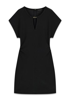 Guess, MINI-LOGO DRESS - Φόρεμα από ζέρσεϊ - schwarz