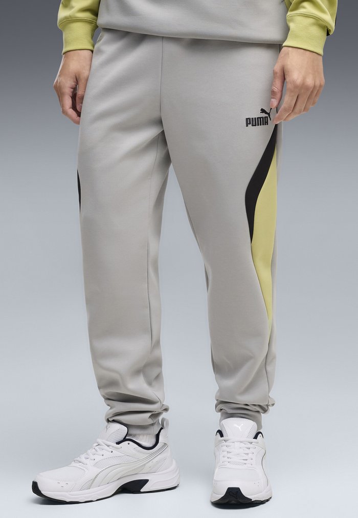 PUMA ESSENTIALS COLOURBLOCK JOGGINGHOSE - Tracksuit bottoms - gray echo