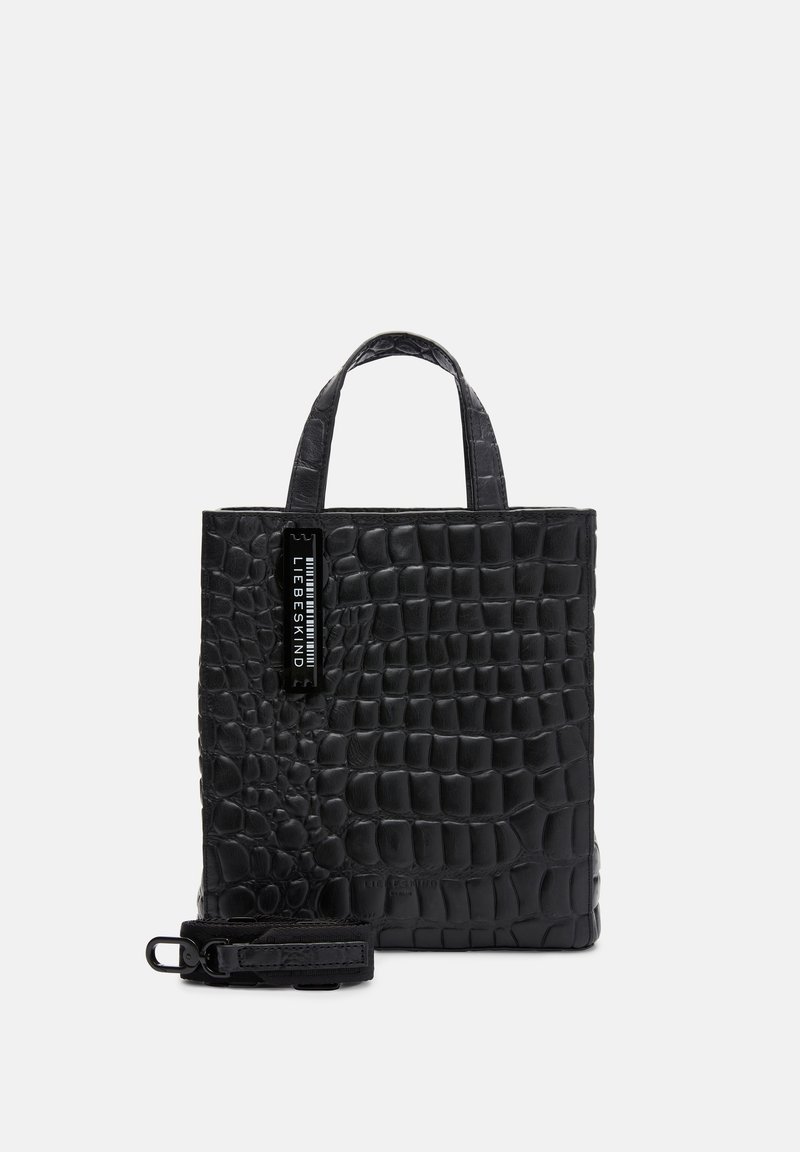 Damen Handtaschen | Liebeskind Berlin MIT KROKOPRÄGUNG Handtasche black/schwarz - PC51327 Damen Handtaschen | Liebeskind Berlin MIT KROKOPRÄGUNG Handtasche black/schwarz - PC51327
