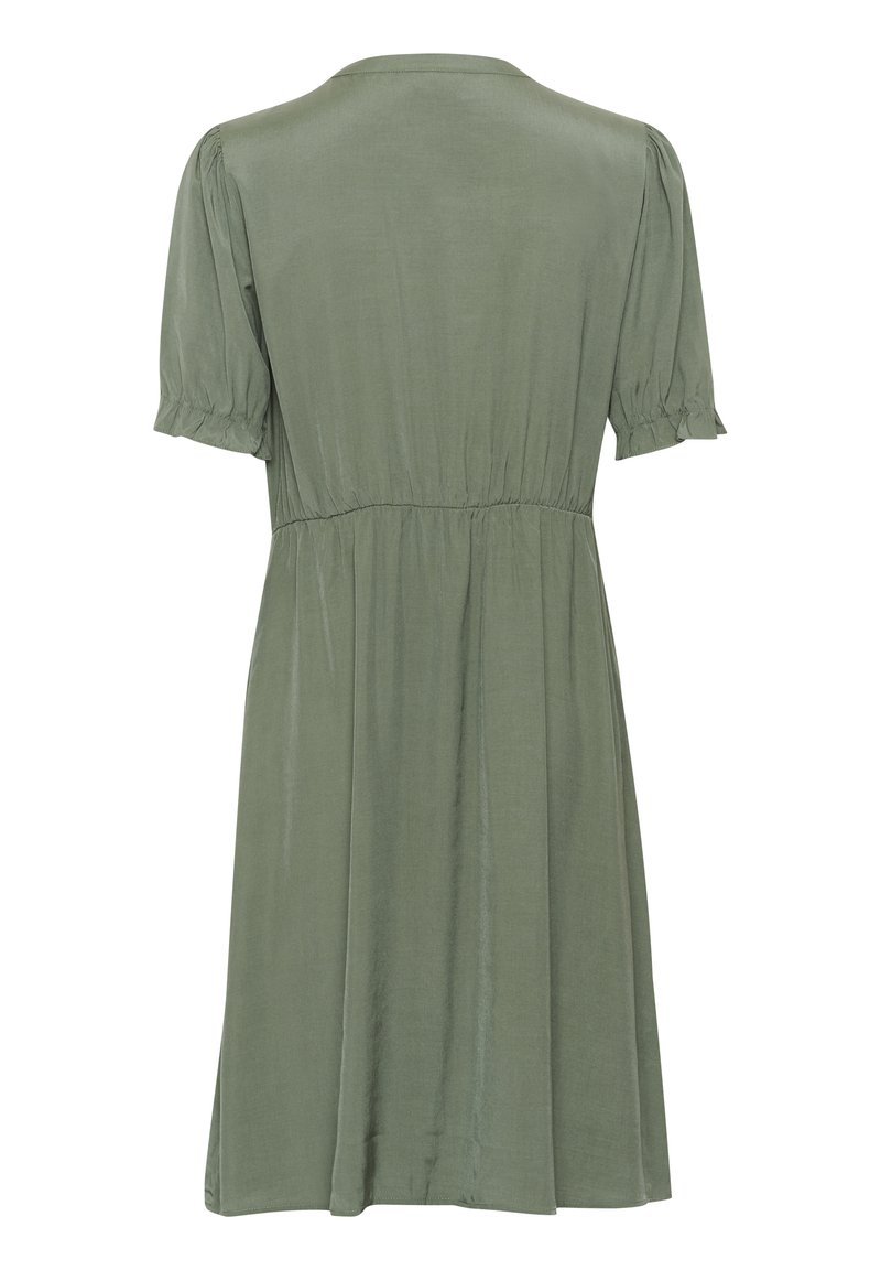 forest green maxi dress formal Layla Shirtdress in Dark Wash Chambray | Color - Dark Wash / S main image 1