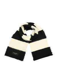 AWNING STRIPE FUZZY - Scarf - black/cream