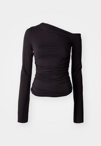 Weekday DRAPE ASYMMETRIC  - Long sleeved top - brown