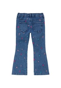 s.Oliver TREGGING MET PIJPEN EN BORDUURSELS - Flared jeans - blau