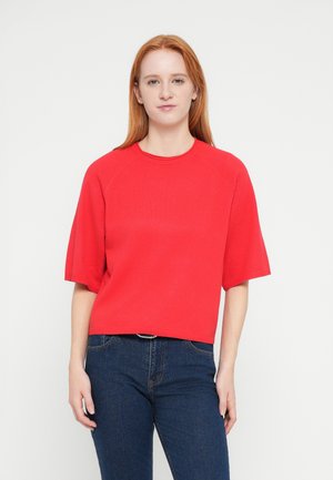 ONLLOYAL O NECK - T-Shirt basic - mars red