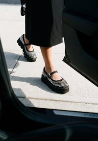 Buffalo GLAM - Scarpe con plateau - black silver
