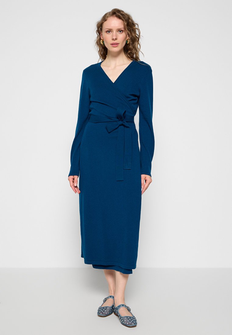 Diane von Furstenberg Gebreide jurk donkerblauw Diane von Furstenberg Gebreide jurk donkerblauw