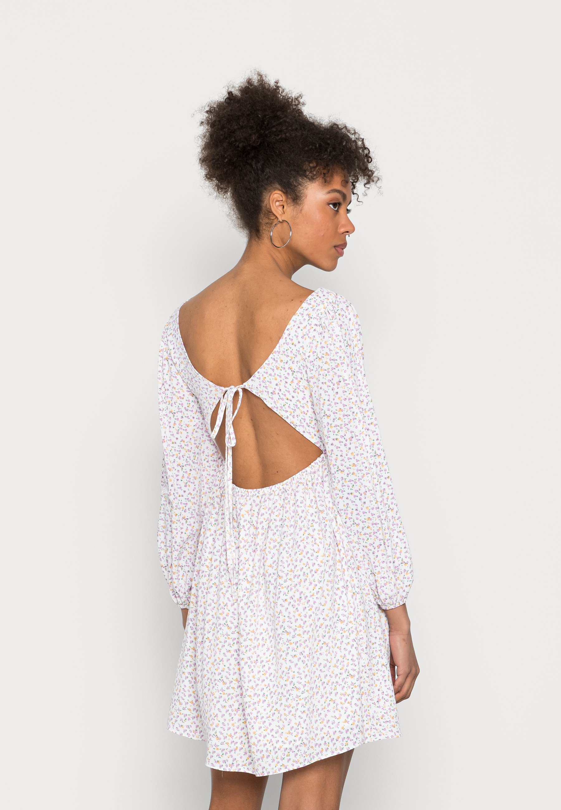 Glamorous EMPIRE TIE BACK MINI DRESS 