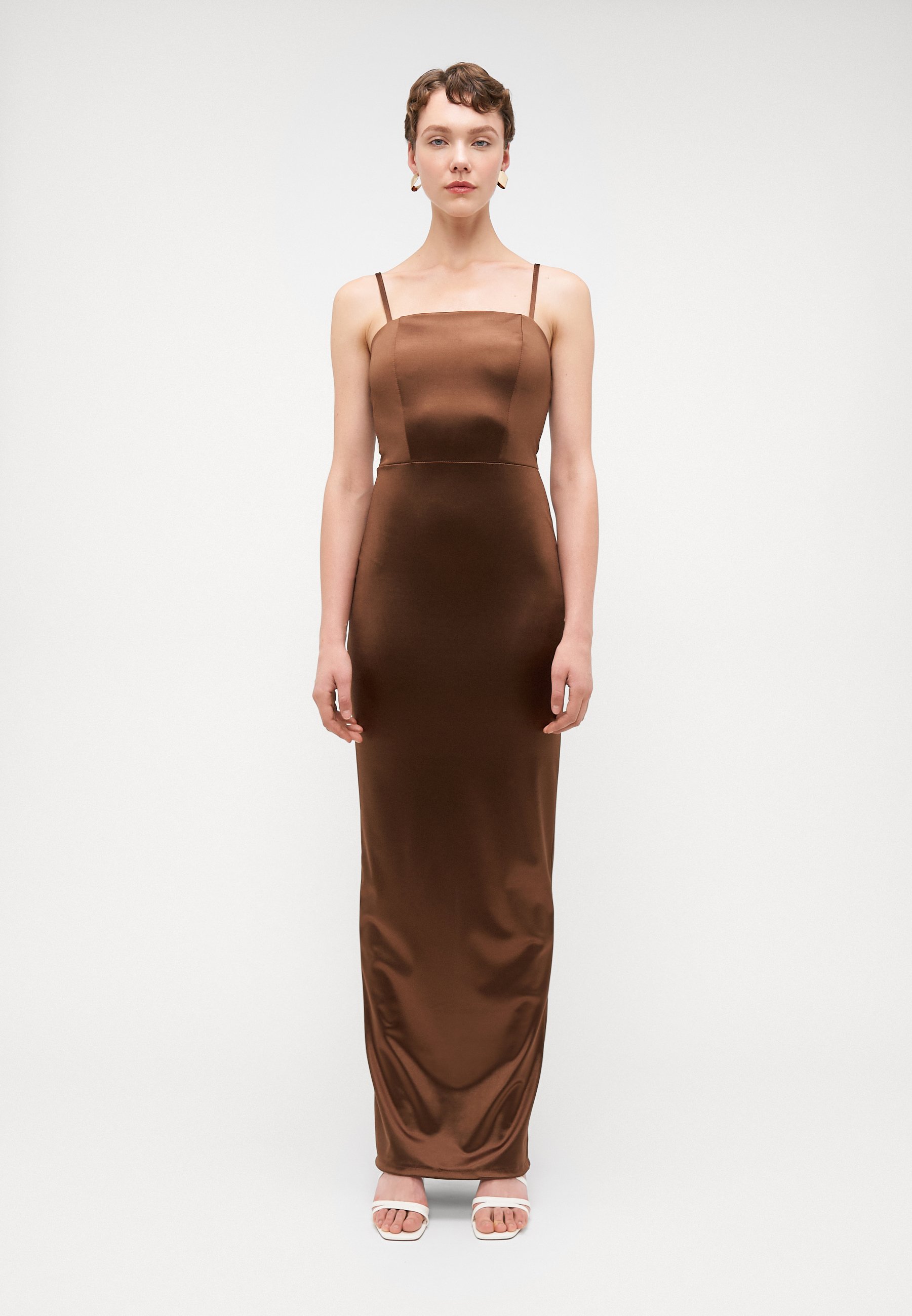 WAL G TALL AUTUMN WEDDING BELLA STRAPPY MAXI - Jersey dress - chocolate  brown/brown - Zalando.ie
