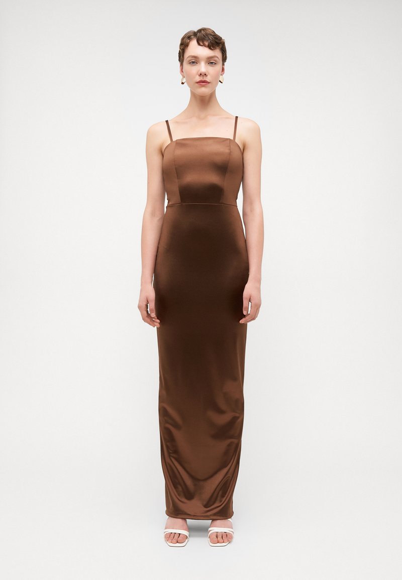 WAL G TALL AUTUMN WEDDING BELLA STRAPPY MAXI - Dzsörzéruha - chocolate brown
