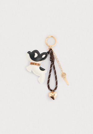 Keyring - brown/off-white/black