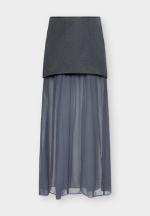 Samsøe Samsøe, SARIMA SKIRT - Jupe longue - ombre blue