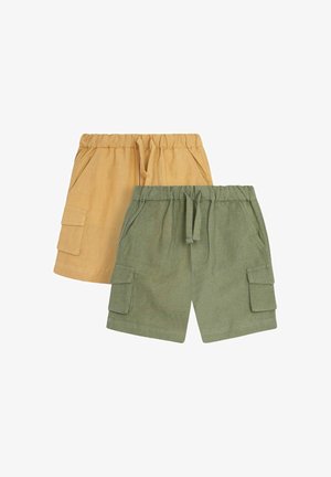 JoJo Maman Bébé SUMMER -REGULAR FIT 2 PACK - Šortai - khaki green