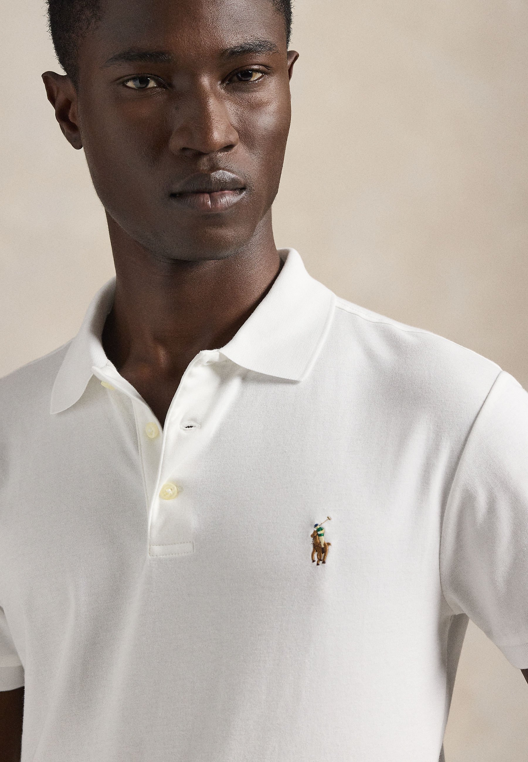 トップス Polo Ralph Lauren Slim Fit Polo Shirt Polo Ralph Lauren SLIM FIT - Polo shirt - white - Zalando