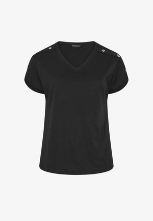 Evans, PLUS SIZE CASUAL TOPS. - T-shirt basic - black