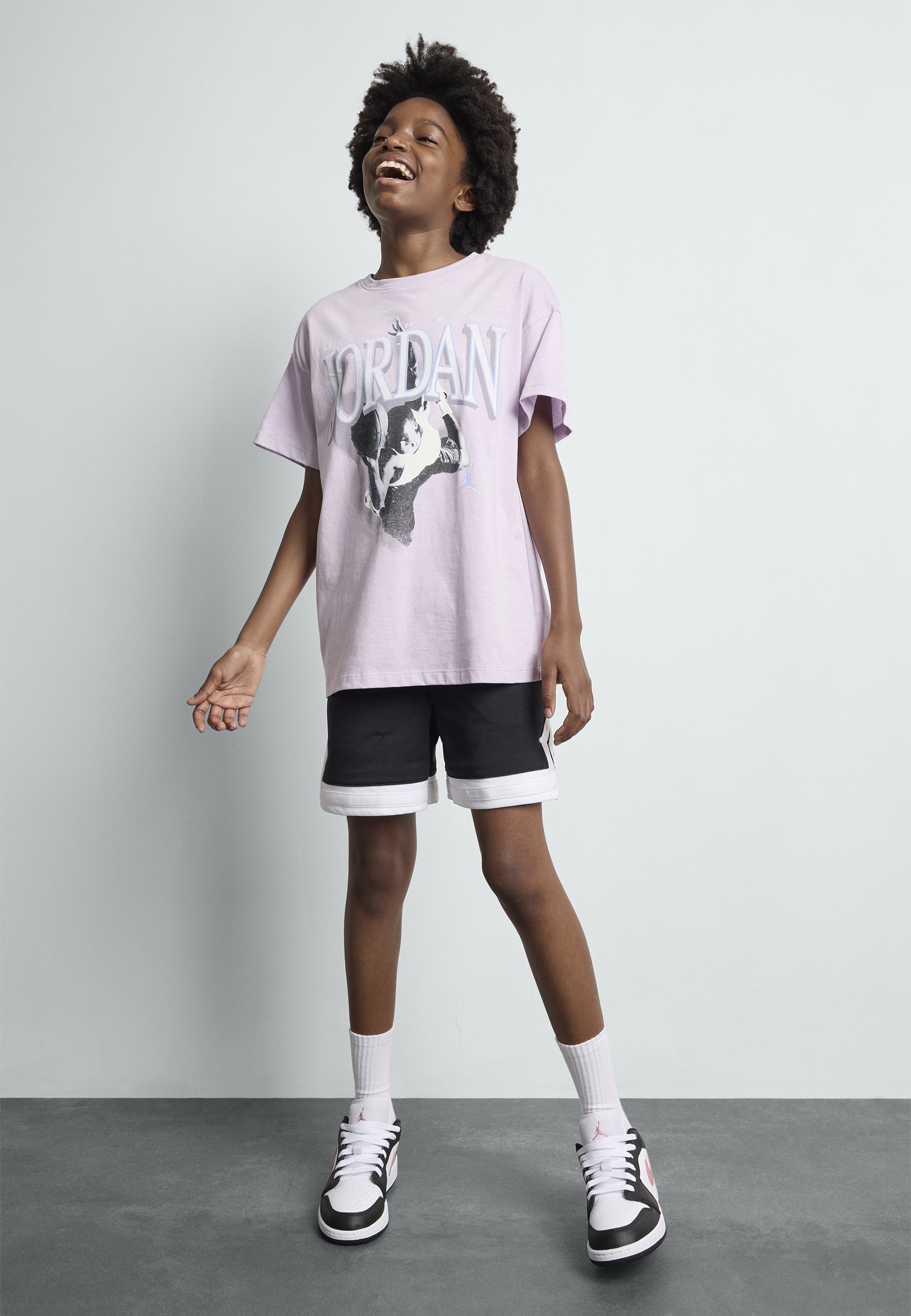 jordan 1 on feet with shorts