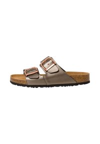 Pantolette flach - anthracite