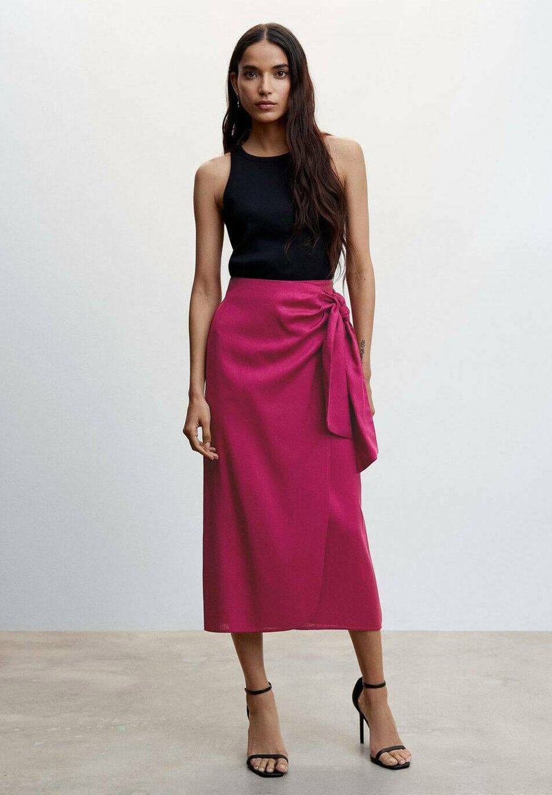 Mango RUSTIKA Aline skirt fuchsia/pink Zalando.co.uk