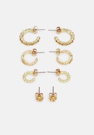 PCBELO EARRINGS 4 PACK  - Earrings - gold-colourd/orange