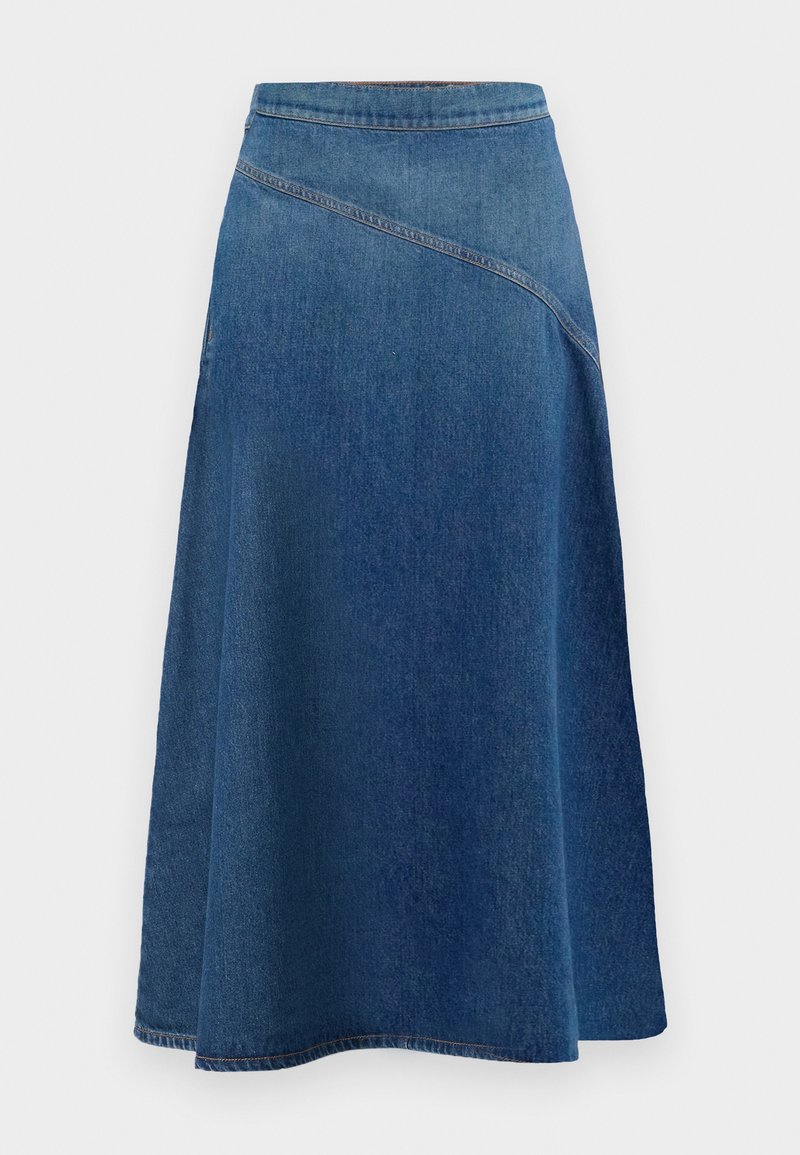 Weekend Max Mara A-lijn rok blauw denim/bluedenim