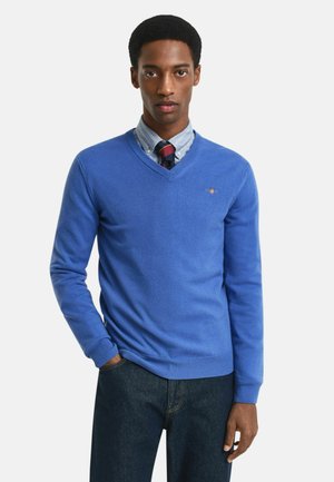 SUPER V-NECK - Strickpullover - perfect blue