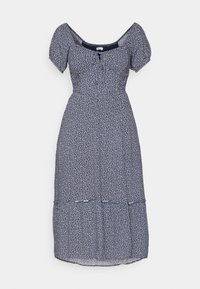 Hollister Sofia Side-Smocked Midi Dress - Maxikjole - blue floral update