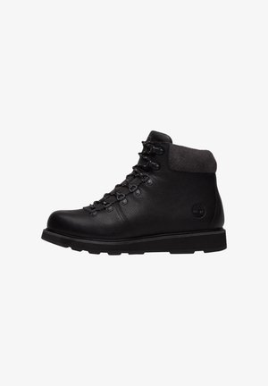 Timberland, BRITTON MILLS MID LACE WATERPROOF BOOT - Боти с връзки до глезена - black full grain