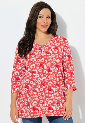 DAISY PRINT TEE - T-shirt à manches longues - coral