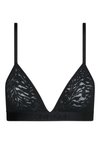 UNLINED TRIANGLE ULTRA SOFT LACE - Triangel BH - black