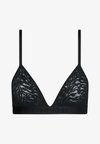 UNLINED TRIANGLE ULTRA SOFT LACE - Sutiã triangular - black