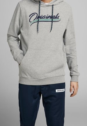 Jack & Jones Felpa con cappuccio - light grey