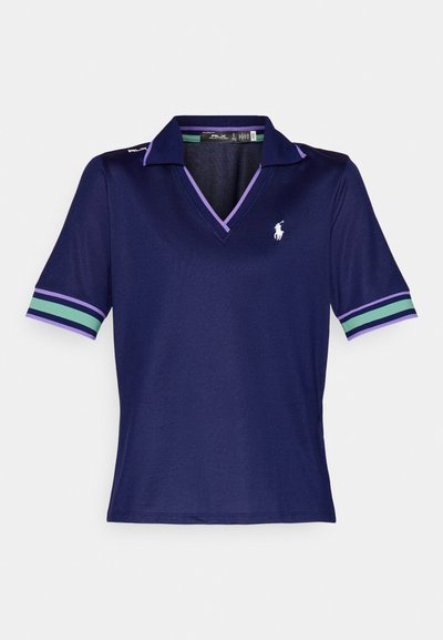 Polo Ralph Lauren MID SLEEVE - Polo - navy/pure lilac/green