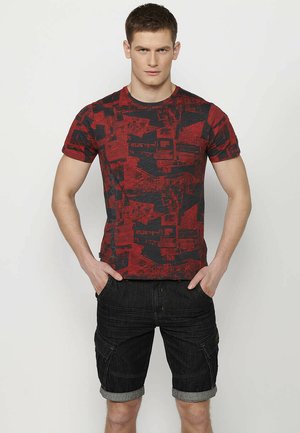 MANGA CORTA - Tričko s potlačou - rojo   red