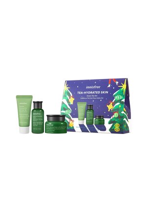 INNISFREE GRÜNTEE-SET FÜR DIE HAUT HYDRA-TEE - GESICHTSPFLEGE-SE - Skincare set - green tea hydrated skin set