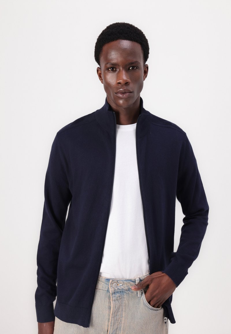 SELECTED HOMME Slhberg B Noos-Cardigan con Mezza Zip Maglione Uomo