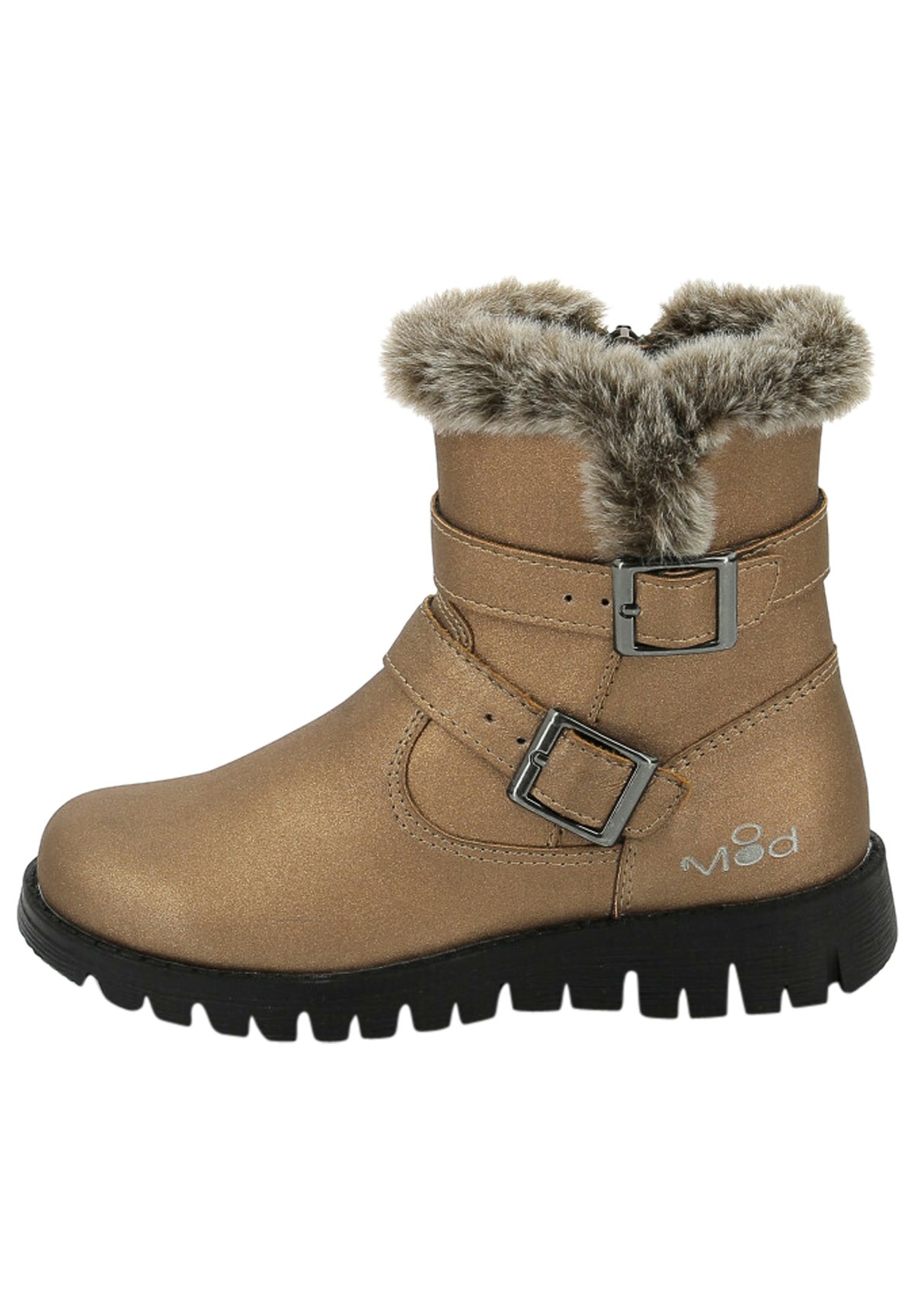 Bottes Lacets Enfant Fille - Simili Cuir, Semelle Antidérapante - Fermeture éclair Latérale - Taille 35-45 - 12