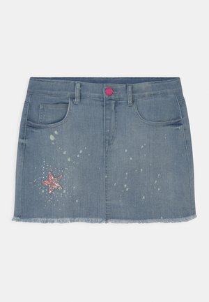 JUNIOR - Minirock - blue denim