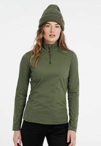 Protest FABRIZ - Top dugih rukava - botanic green