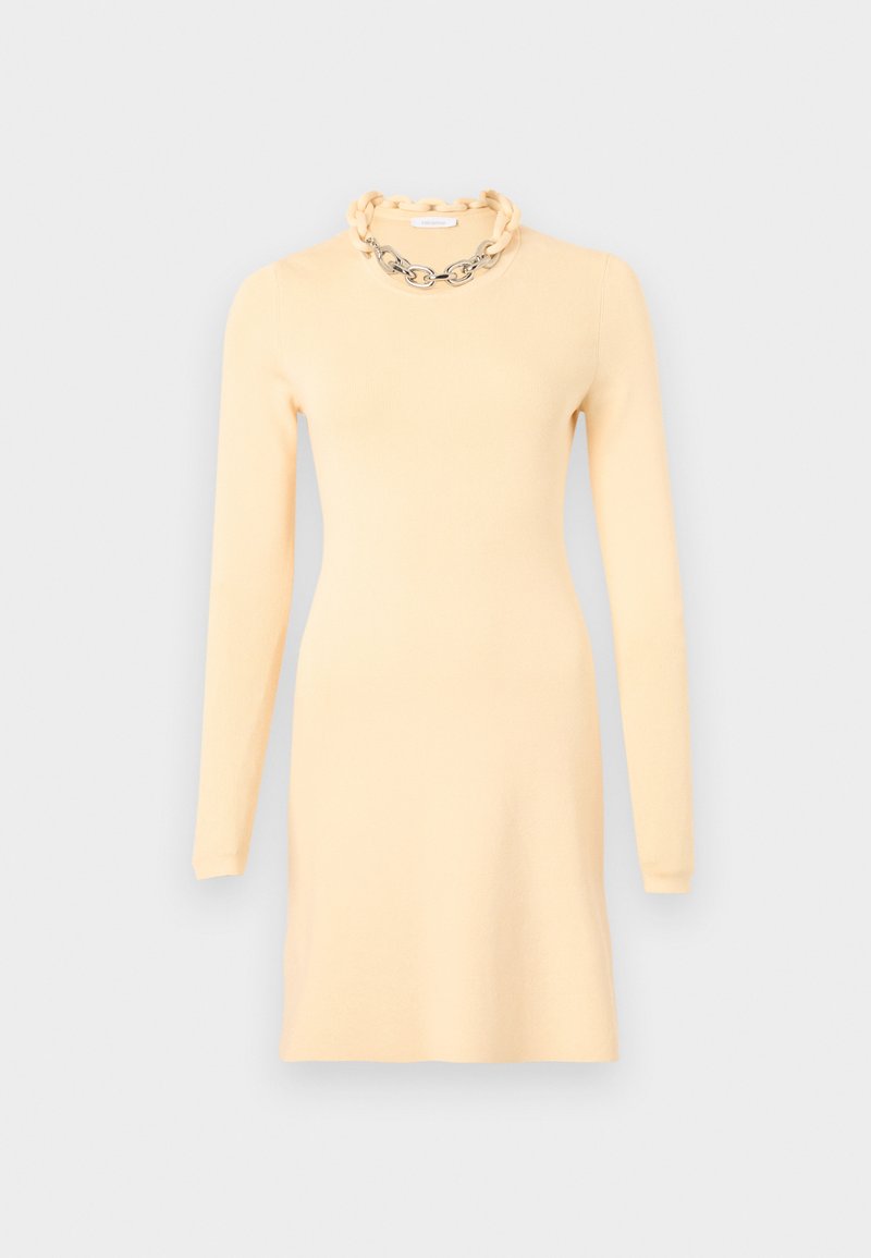 Rabanne Gebreide jurk crème