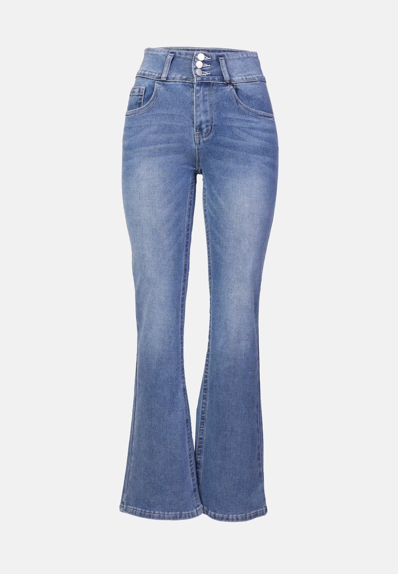 Even&Odd Bootcut jeans blauw denim/bluedenim