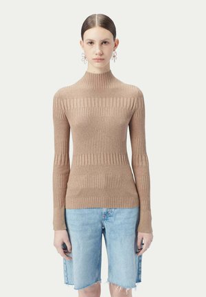 HIGH-NECK - Strickpullover - brown