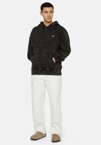 Dickies NEWINGTON  - Kapucni - dble dye acid wash black