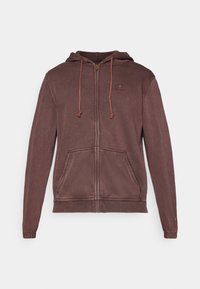 ICONS FULL ZIP HOODIE - Camisola com fecho - bordeaux