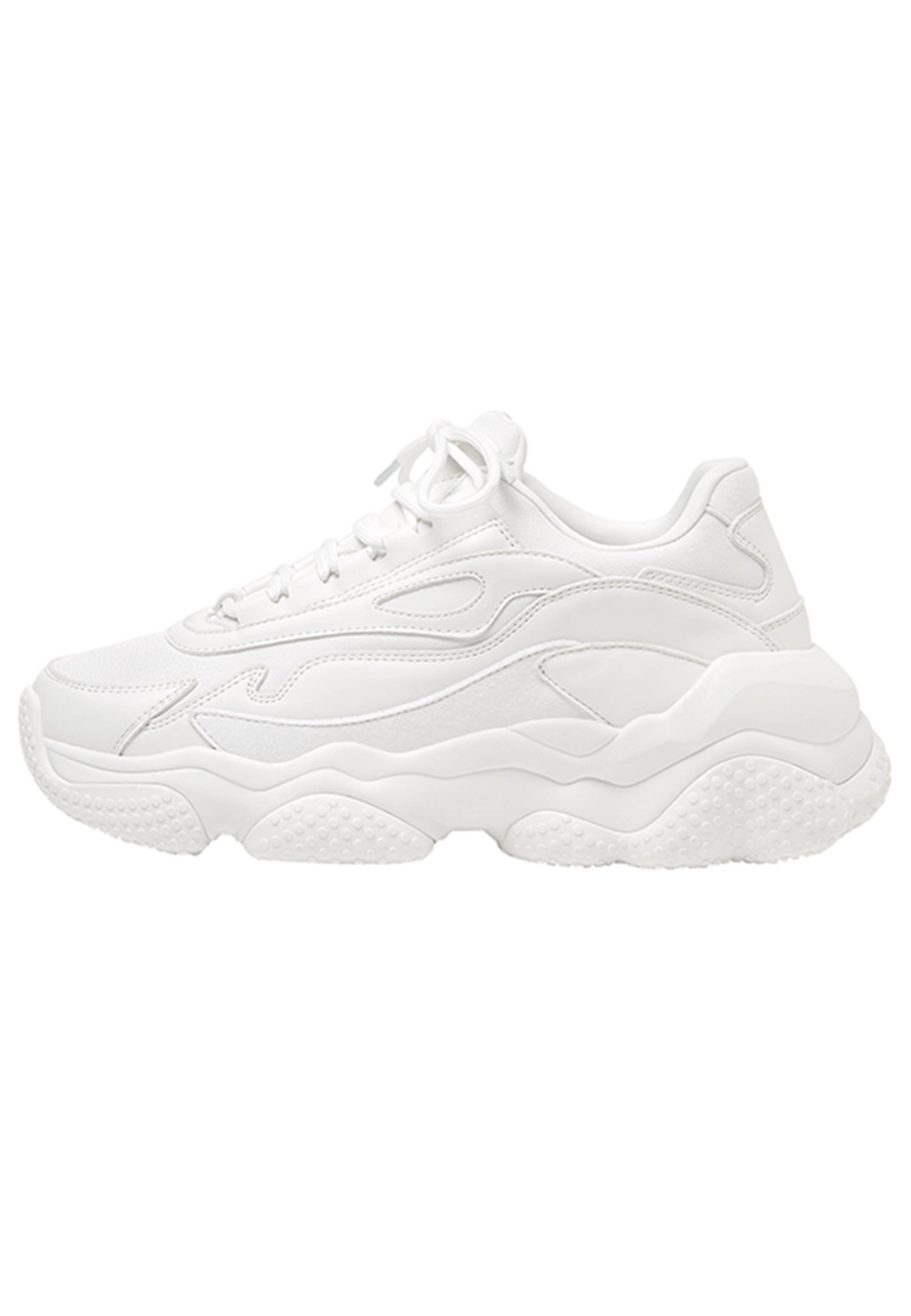 Bershka Sneakers laag - white/wit - Zalando.nl