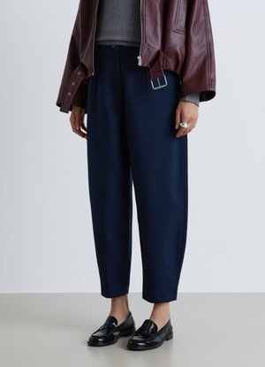 Calliope, PANTALONE LUNGO TINTA UNITA - Pantaloni - blu notte