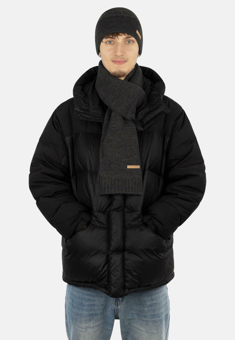 Normani SCHAL HAUTFREUNDLICH UND WEICH AUS SCHAFWOLLE - Schal - dunkelgrau meliert