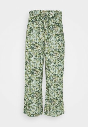 PANTS WIDE LEG BELT - Pantalon classique - multi/fresh herb