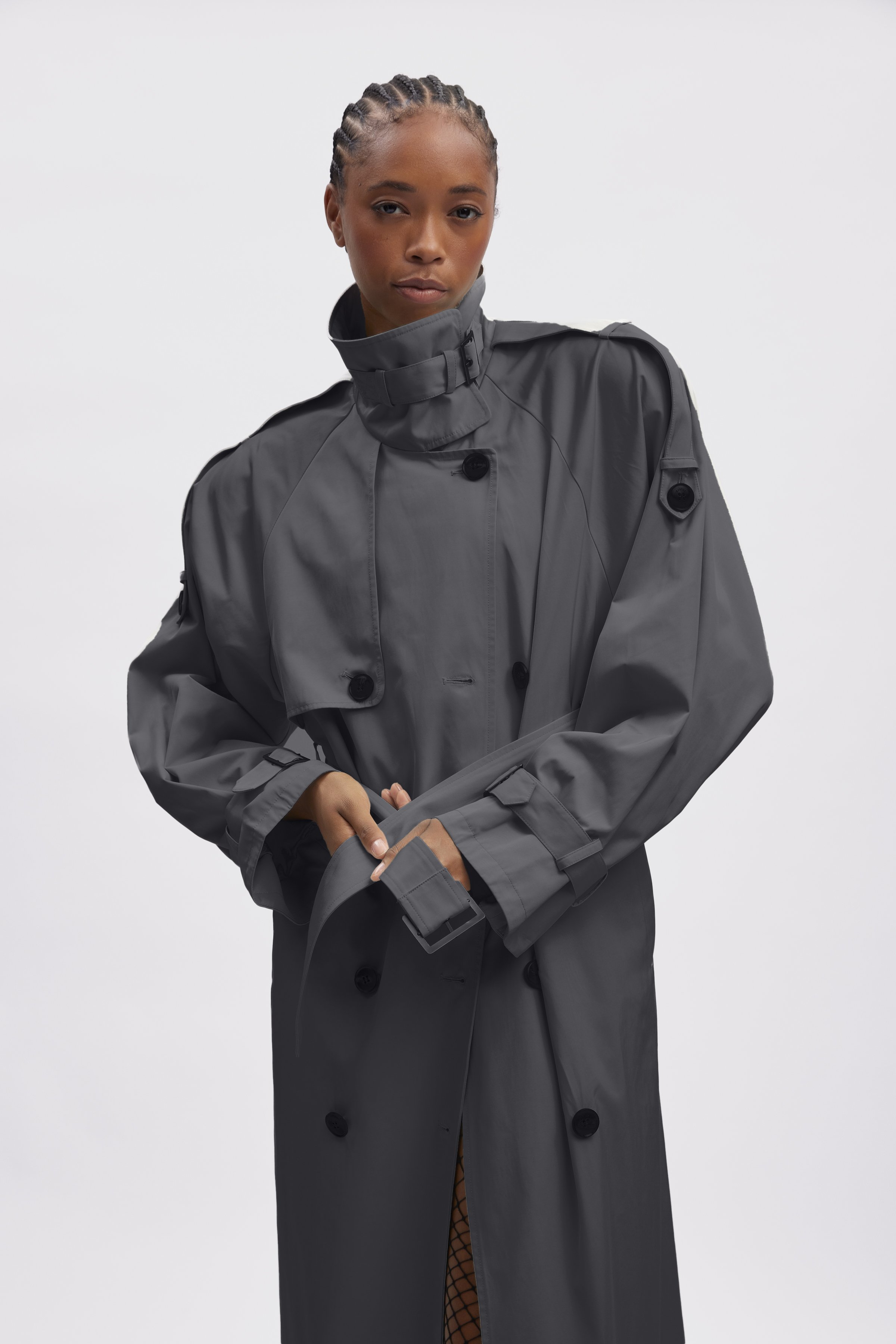 Gestuz SALLY - Trench - gray/gris clair - ZALANDO.FR